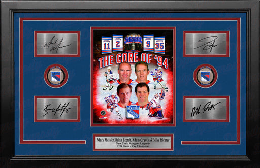 New York Rangers Core of '94 8" x 10" Framed Hockey Photo with Engraved Signatures - for just $99.99! 