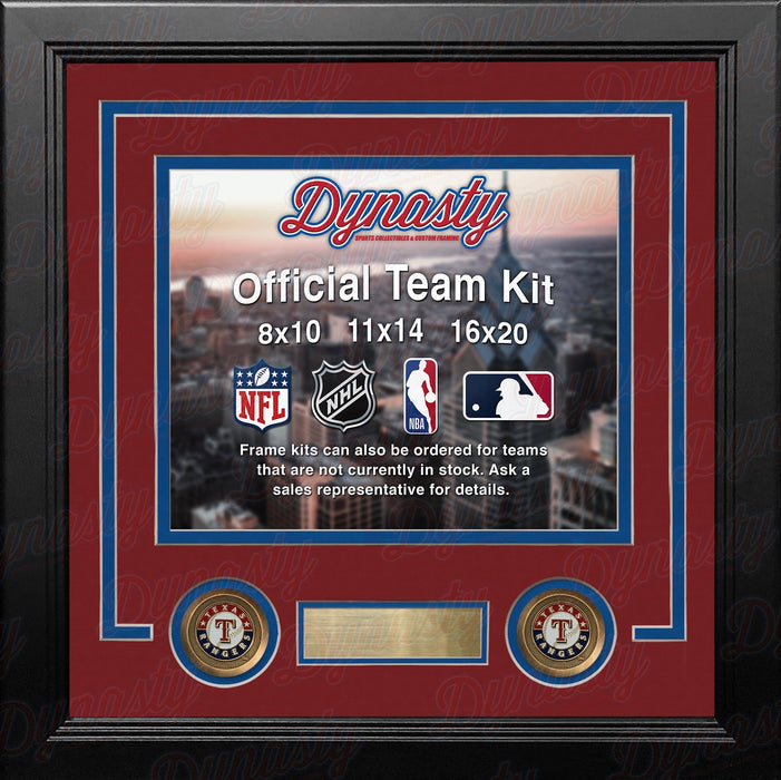 Texas Rangers Custom MLB Baseball 8x10 Picture Frame Kit (Multiple Colors) - for just $29.99! 
