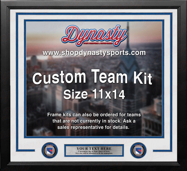 New York Rangers Custom NHL Hockey 11x14 Picture Frame Kit (Multiple Colors) - for just $39.99! 