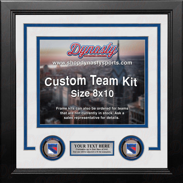 New York Rangers Custom NHL Hockey 8x10 Picture Frame Kit (Multiple Colors) - for just $29.99! 