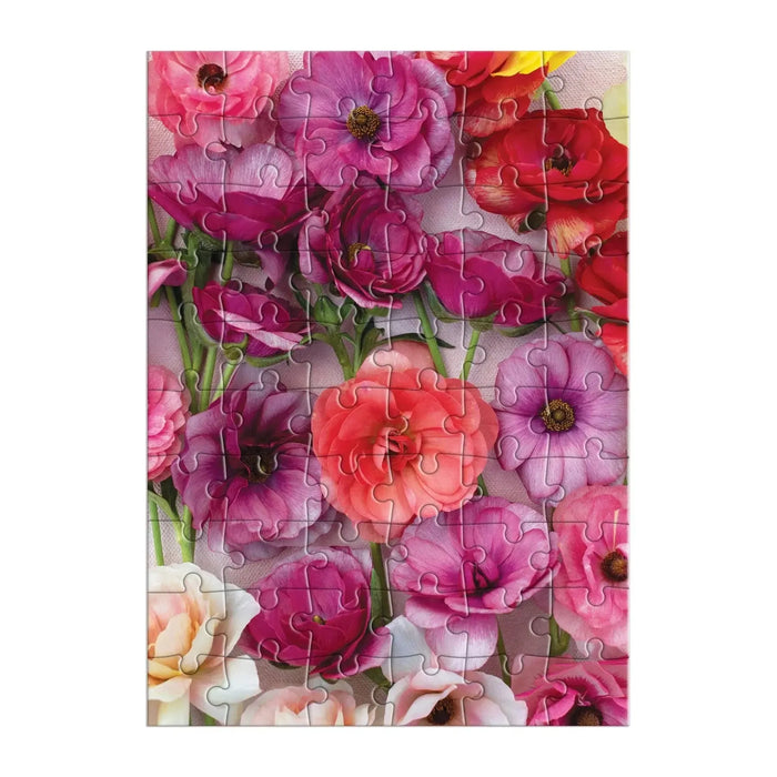 Ranunculus Greeting Card 60 Piece Jigsaw Puzzle Galison - for just $7.99! 
