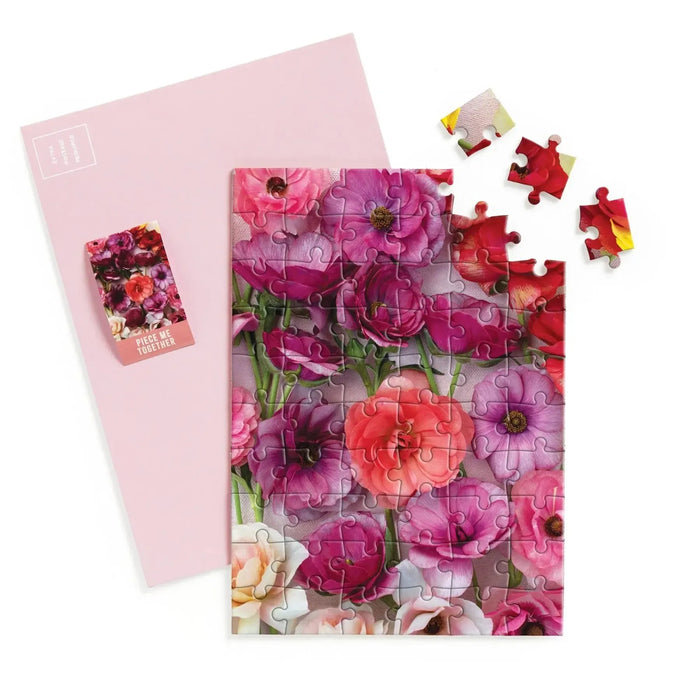 Ranunculus Greeting Card 60 Piece Jigsaw Puzzle Galison - for just $7.99! 