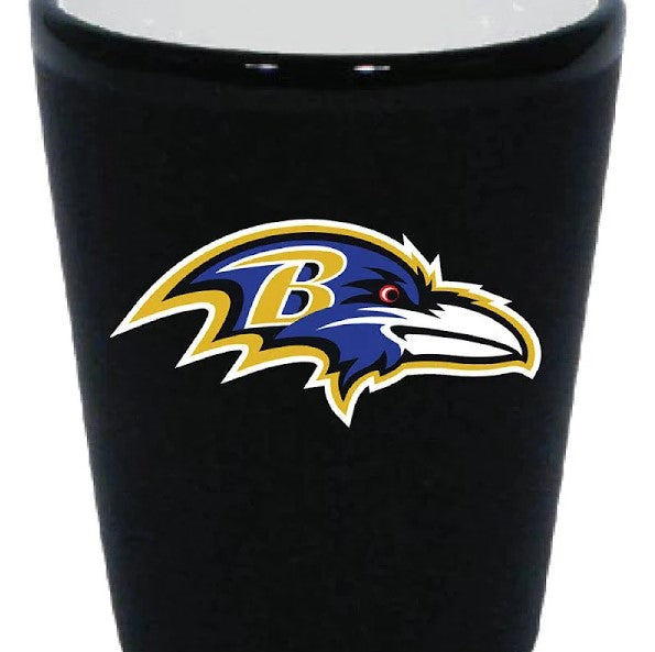 Baltimore Ravens Matte Black/Inner Color Shot Glass - for just $9.99! 