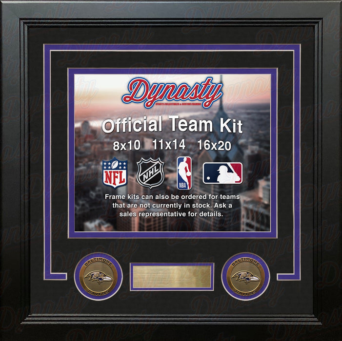 Baltimore Ravens Custom NFL Football 11x14 Picture Frame Kit (Multiple Colors) - for just $47.99! 