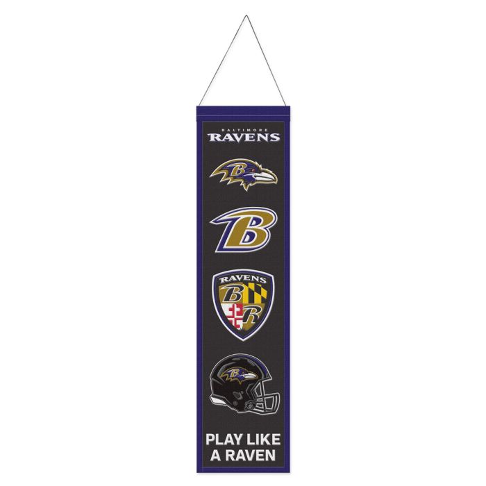 Baltimore Ravens 8" x 32" Wool Banner - for just $44.99! 