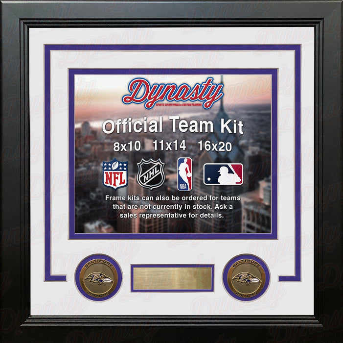 Baltimore Ravens Custom NFL Football 11x14 Picture Frame Kit (Multiple Colors) - for just $47.99! 