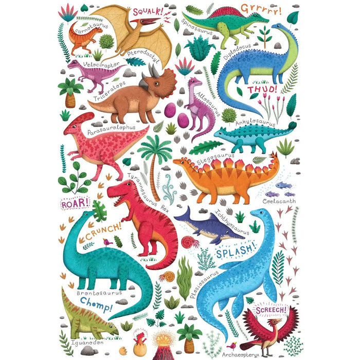 Rawr! Dinosaurs 100 Large Piece Jigsaw Puzzle Cobble Hill - for just $14.99! 