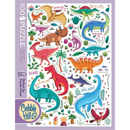 Rawr! Dinosaurs 100 Large Piece Jigsaw Puzzle Cobble Hill - for just $14.99! 