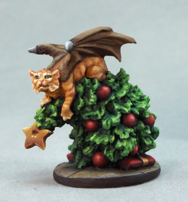 Reaper Miniatures Holiday: Cat Dragon in Tree - for just $9.99! 