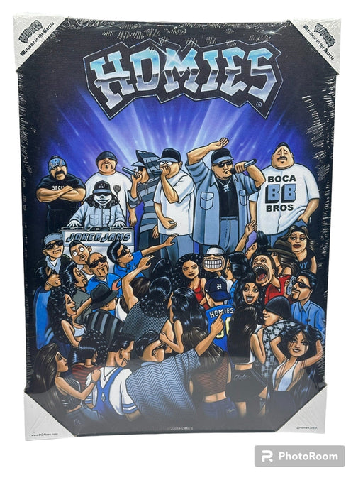 HOMIES - RECORD PARTY - Small Canvas Art - 12" X 16" - Just $29! Shop now at Retro Gaming of Denver