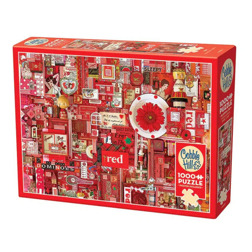 Red 1000 Piece Jigsaw Puzzle Cobble Hill - for just $19.99! 