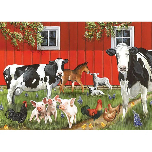 Red Barn Farm 35 Piece Tray Jigsaw Puzzle Cobble Hill - for just $9.99! 