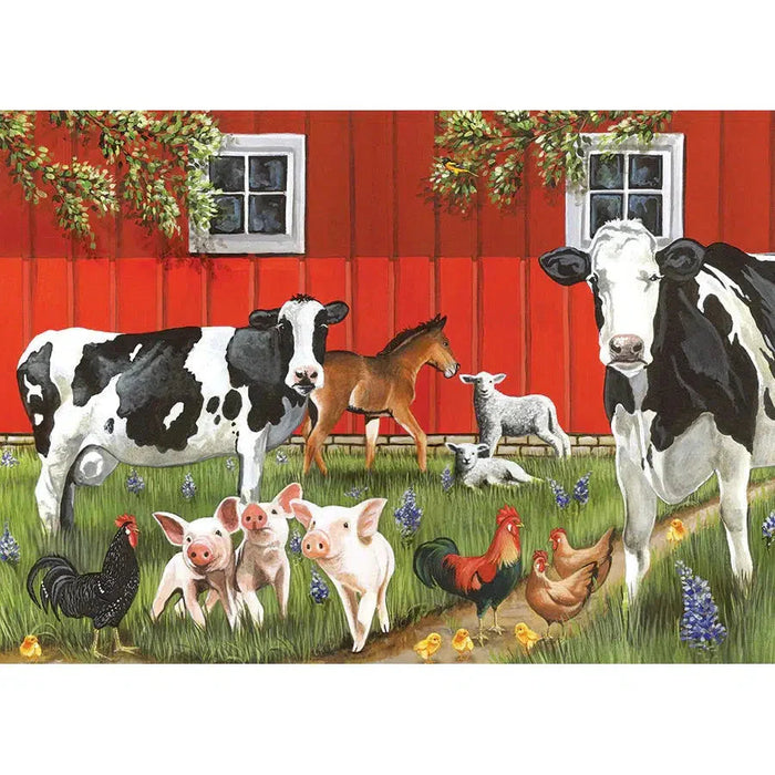Red Barn Farm 35 Piece Tray Jigsaw Puzzle Cobble Hill - for just $9.99! 