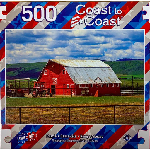 Red Barn Wyoming Coast to Coast 500 Piece Jigsaw Puzzle Sure Lox - for just $14.99! 