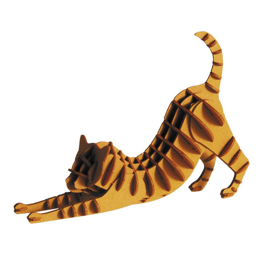 Red-Brown Cat 3D Cardboard Model Kit Fridolin - for just $7.99! 