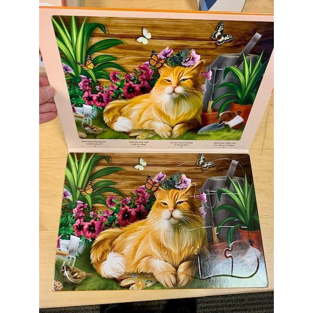 Red Cat in the Garden 13 Piece Tray Jigsaw Puzzle Quokka - for just $9.99! 