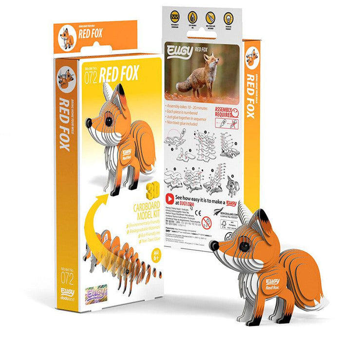 Red Fox 3D Cardboard Model Kit Eugy - for just $11.99! 