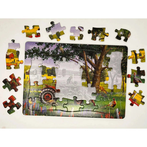 Red Tractor 35 Piece Tray Jigsaw Puzzle Cobble Hill - for just $9.99! 