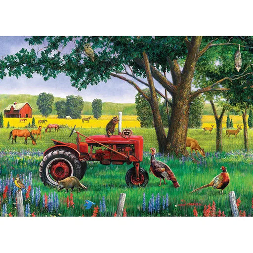 Red Tractor 35 Piece Tray Jigsaw Puzzle Cobble Hill - for just $9.99! 