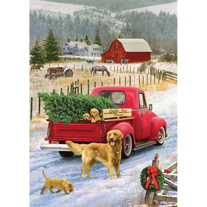Red Truck Farm 35 Piece Tray Jigsaw Puzzle Cobble Hill - for just $9.99! 