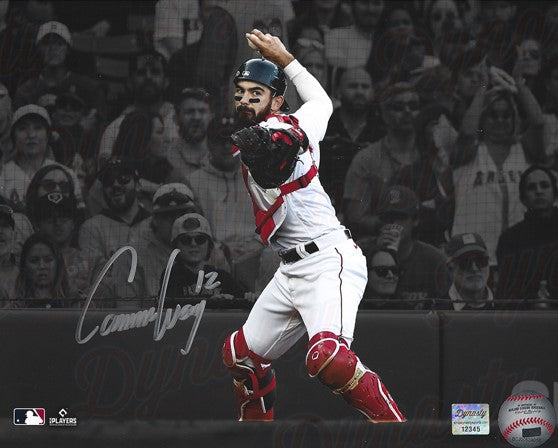 Connor Wong Throwing Action Boston Red Sox Autographed 8" x 10" Spotlight Baseball Photo - for just $29.99! 