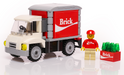 Custom Brick Soda Delivery Truck with Minifigure made using LEGO parts - Just $59.99! Shop now at Retro Gaming of Denver