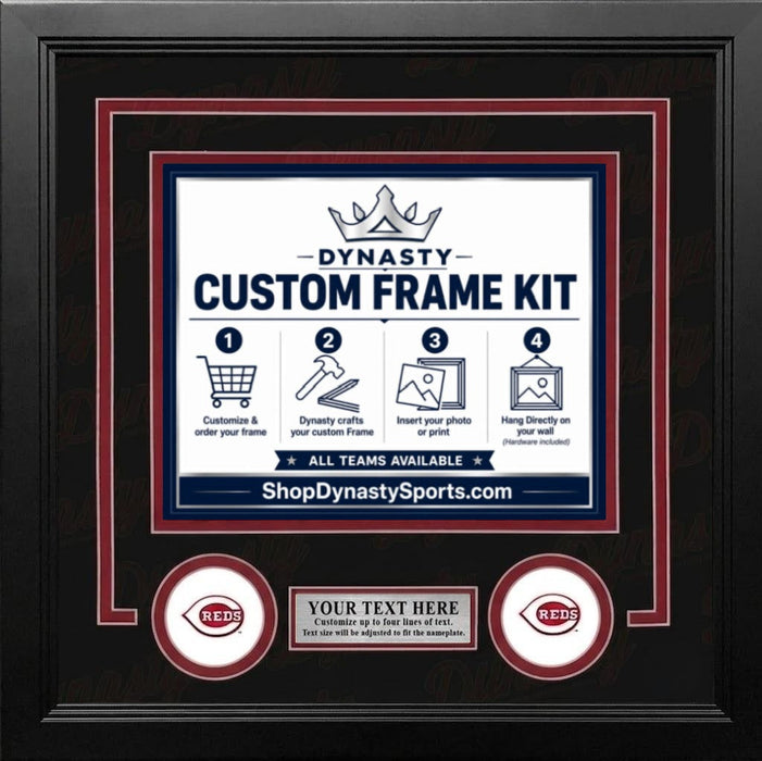 Cincinnati Reds Custom MLB Baseball 11x14 Picture Frame Kit (Multiple Colors) - for just $47.99! 