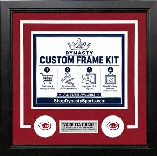 Cincinnati Reds Custom MLB Baseball 11x14 Picture Frame Kit (Multiple Colors) - for just $47.99! 