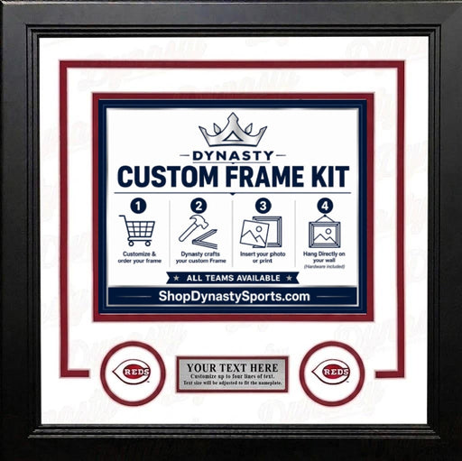 Cincinnati Reds Custom MLB Baseball 11x14 Picture Frame Kit (Multiple Colors) - for just $47.99! 