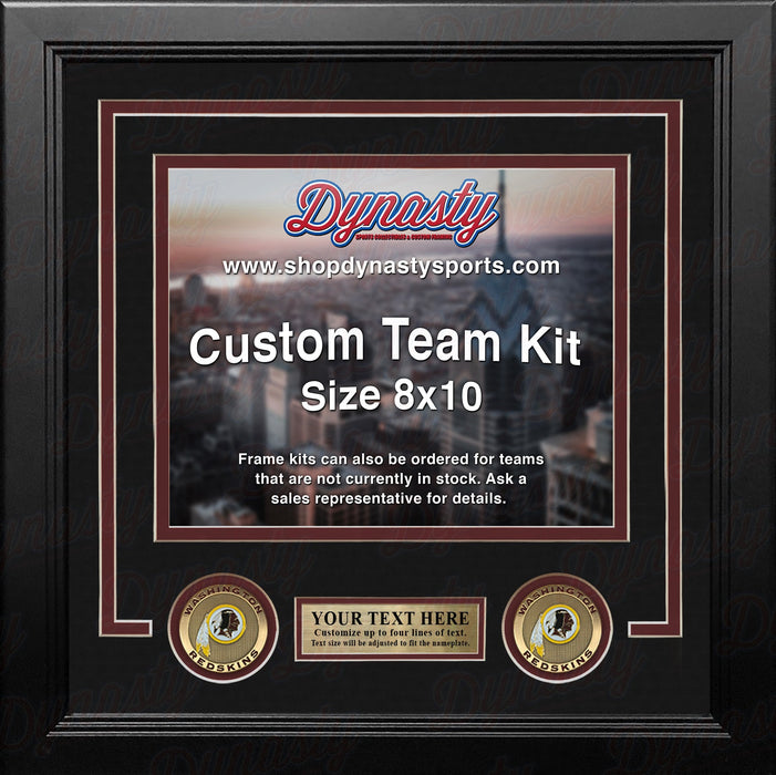 Washington Redskins Custom NFL Football 8x10 Picture Frame Kit (Multiple Colors) - for just $36.99! 