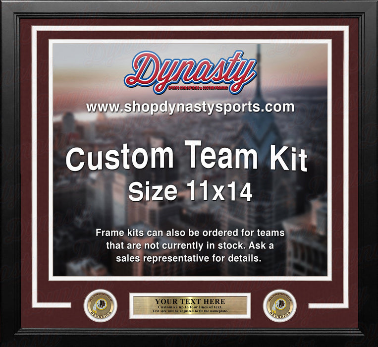 Washington Redskins Custom NFL Football 11x14 Picture Frame Kit (Multiple Colors) - for just $47.99! 