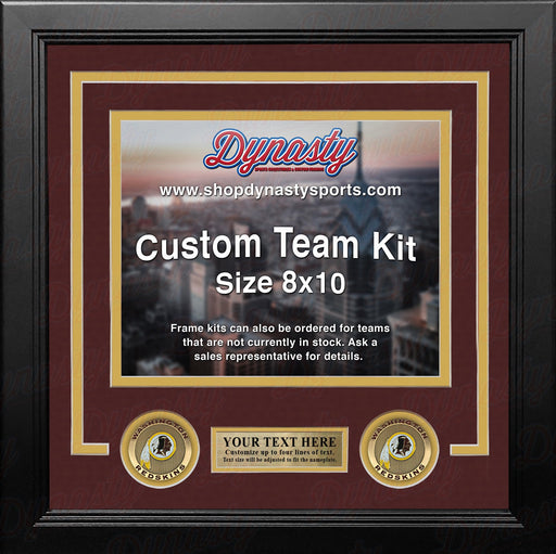 Washington Redskins Custom NFL Football 8x10 Picture Frame Kit (Multiple Colors) - for just $36.99! 