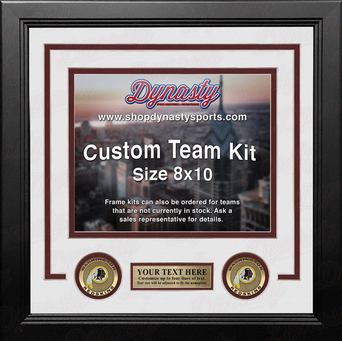 Washington Redskins Custom NFL Football 8x10 Picture Frame Kit (Multiple Colors) - for just $36.99! 