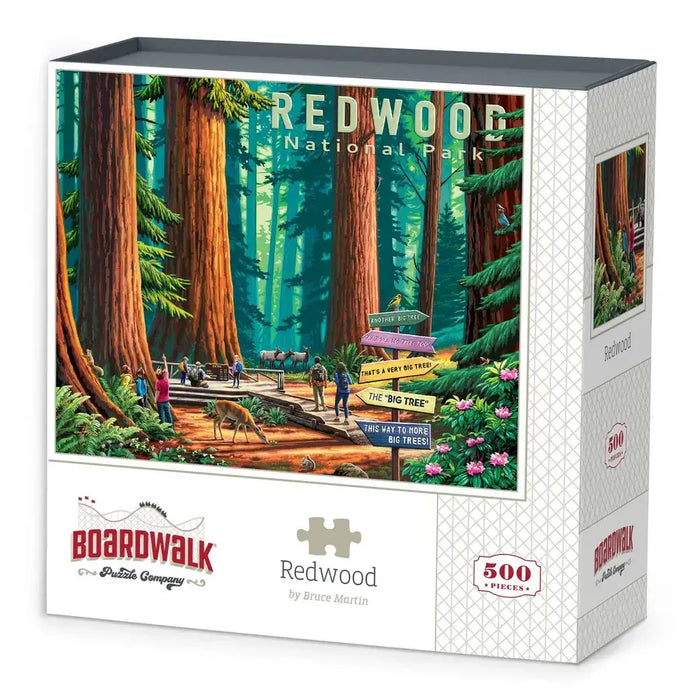Redwood National Park 500 Piece Jigsaw Puzzle Boardwalk - for just $21.99! 