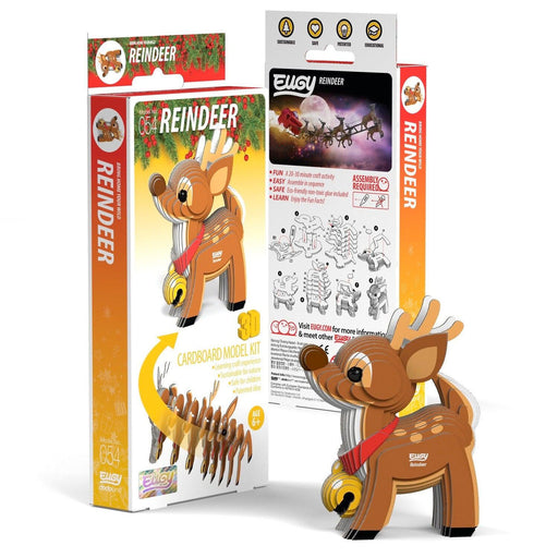 Reindeer 3D Cardboard Model Kit Eugy - for just $11.99! 