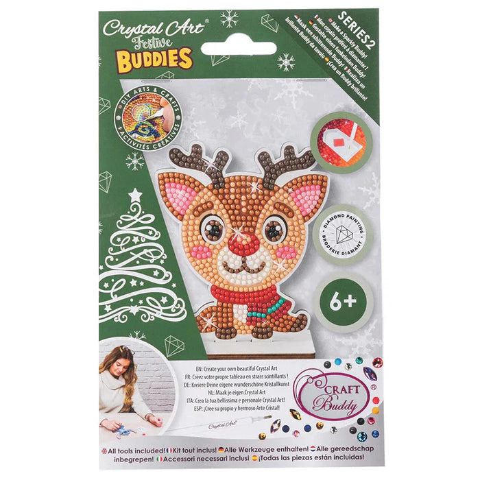 Reindeer Crystal Art Festive Buddies Kit Craft Buddy - for just $9.99! 