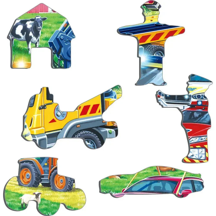 Rescue Vehicles 26 Piece Tray Jigsaw Puzzle Larsen - for just $11.99! 