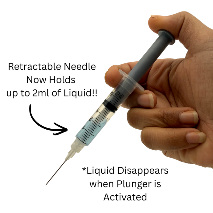 5ml Hypo Syringe Prop - Retractable Needle and Plunger - for just $98! 