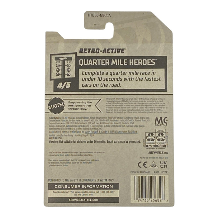 Hot Wheels Retro-Active - Quarter Mile Heroes Series 4/5 - for just $1.79! 