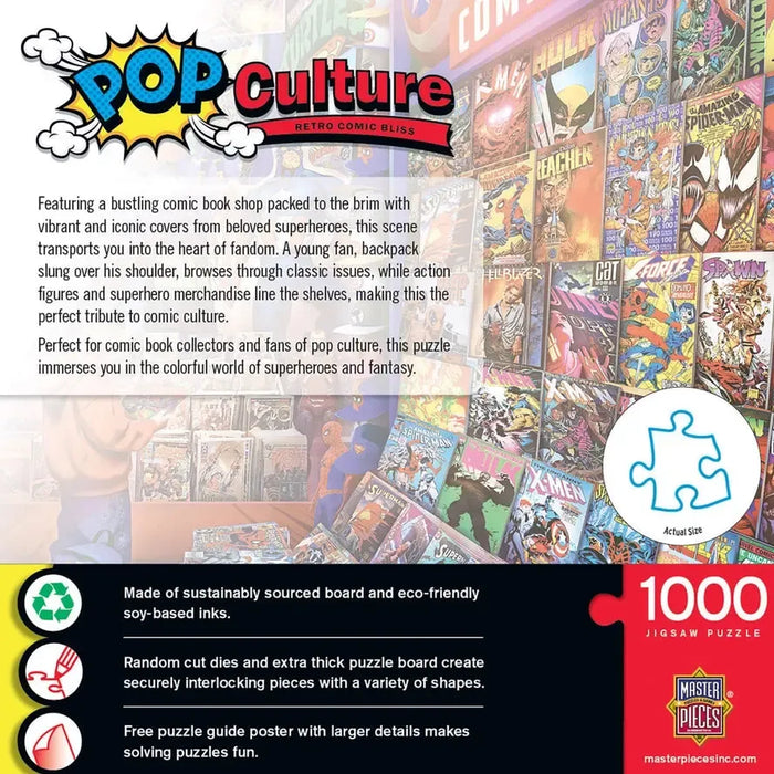 Retro Comic Bliss Pop Culture 1000 Piece Jigsaw Puzzle MasterPieces - for just $17.99! 