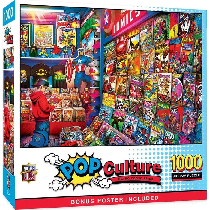 Retro Comic Bliss Pop Culture 1000 Piece Jigsaw Puzzle MasterPieces - for just $17.99! 