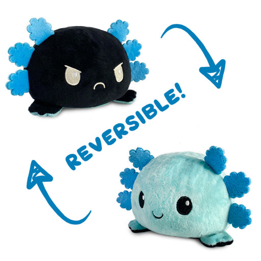 TeeTurtle Reversible Axolotl: Blue/Black (Mini) - Premium Toys and Collectible - Just $16.99! Shop now at Retro Gaming of Denver