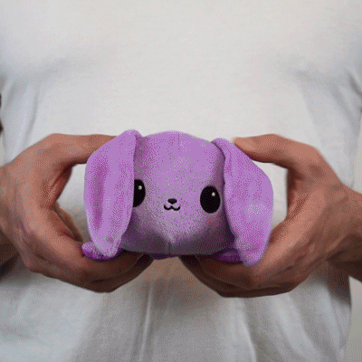 TeeTurtle Reversible Bunny: Purple (Mini) - Premium Toys and Collectible - Just $16.99! Shop now at Retro Gaming of Denver