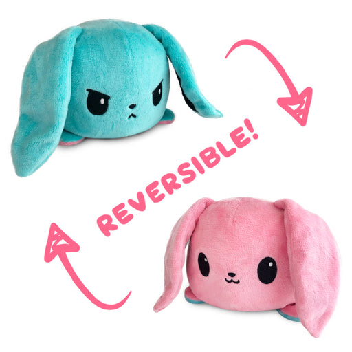 TeeTurtle Reversible Bunny: Pink/Aqua (Mini) - Premium Toys and Collectible - Just $16.99! Shop now at Retro Gaming of Denver