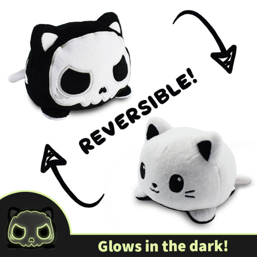 TeeTurtle Reversible Cat: Skeleton Glow (Mini) - Premium Toys and Collectible - Just $16.99! Shop now at Retro Gaming of Denver
