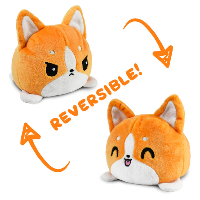 TeeTurtle Reversible Corgi: Orange (Mini) - Just $16.99! Shop now at Retro Gaming of Denver