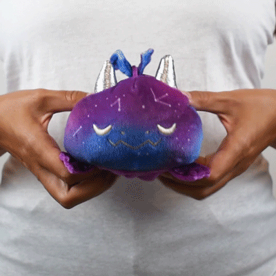 TeeTurtle Reversible Dragon: Galaxy/Purple (Mini) - Premium Toys and Collectible - Just $16.99! Shop now at Retro Gaming of Denver