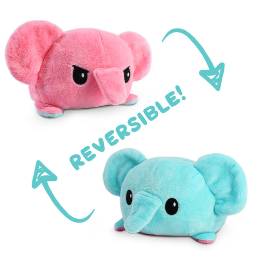 TeeTurtle Reversible Elephant: Aqua/Pink (Mini) - Premium Toys and Collectible - Just $16.99! Shop now at Retro Gaming of Denver