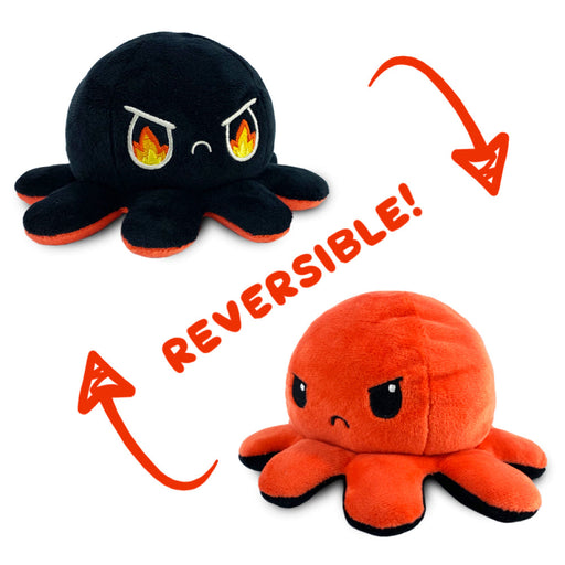 TeeTurtle Reversible Octopus: Red/Black (Mini) - Premium Toys and Collectible - Just $16.99! Shop now at Retro Gaming of Denver