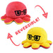 TeeTurtle Reversible Octopus: Yellow/Red Glasses (Mini) - for just $16.99! 